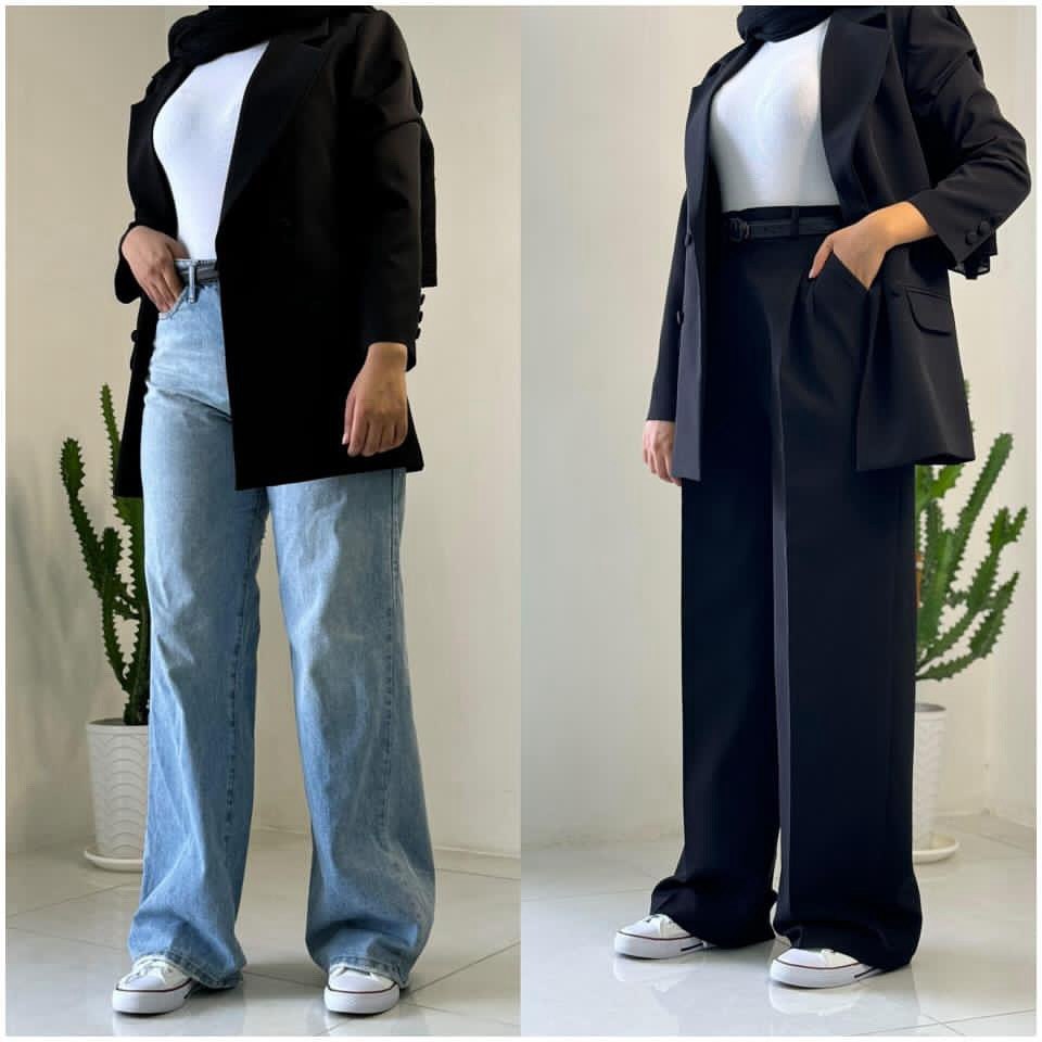 تفاوت شلوار واید دخترانه با شلوار بگ