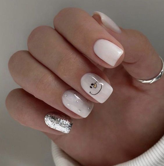 طرح ناخن کریسمس