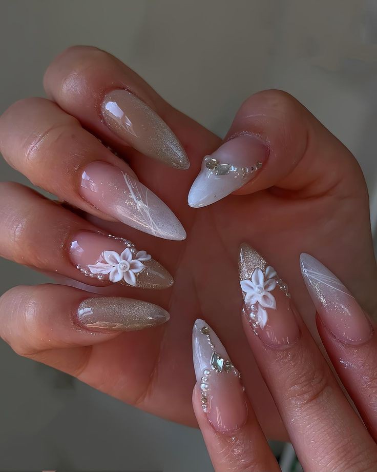 مدل ناخن عروس ساده و شیک