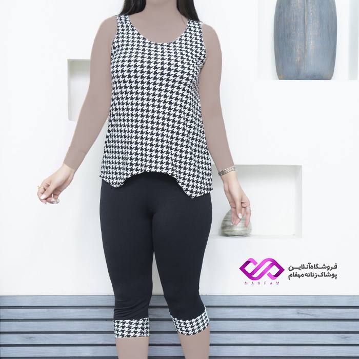 تونیک شلوارک شطرنجی