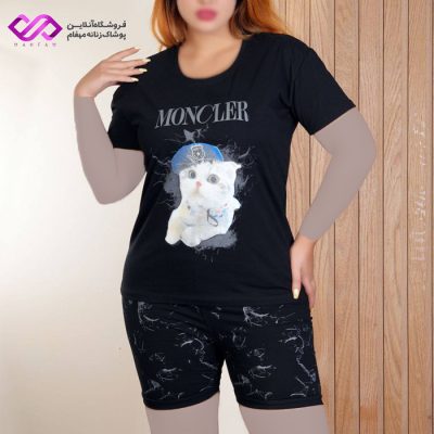 تیشرت شلوارک طرح گربه