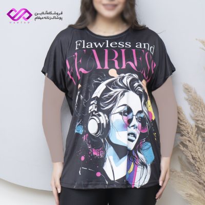 بلوز دخترانه طرح نوشته