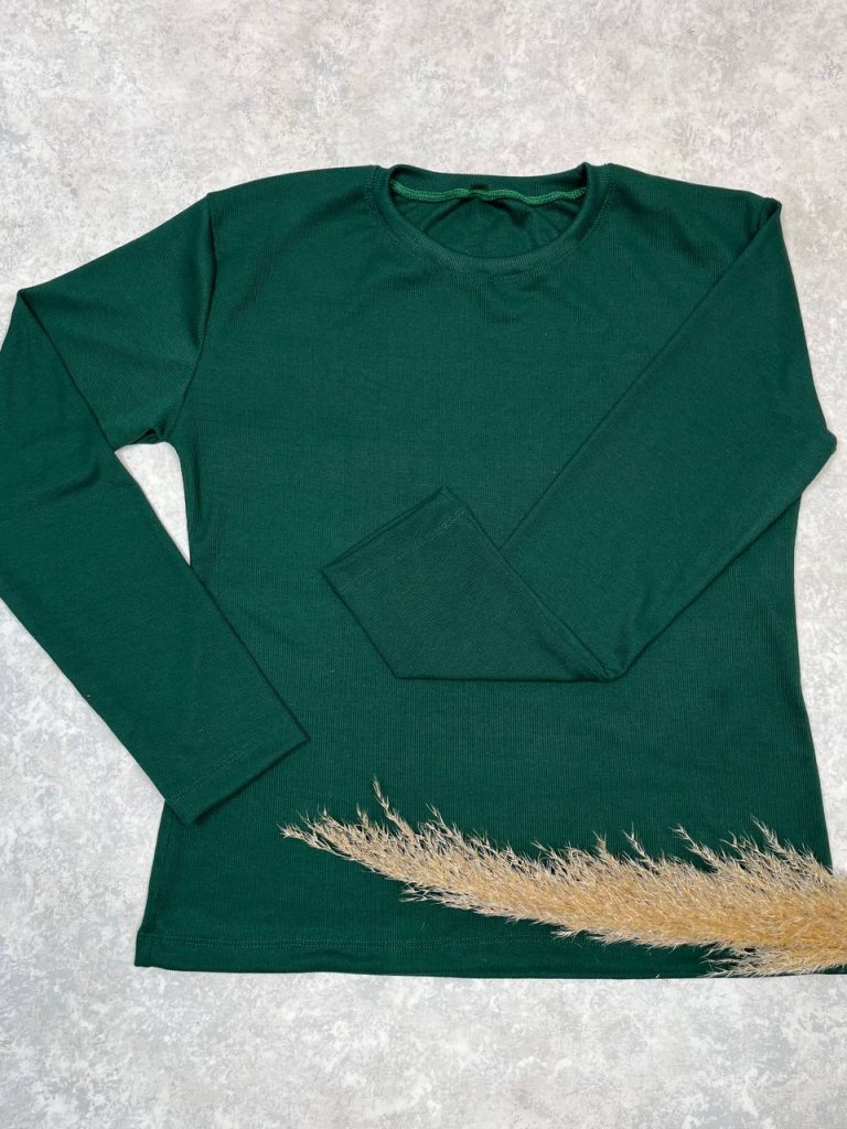 بلوز آستین بلند ساده دخترانه