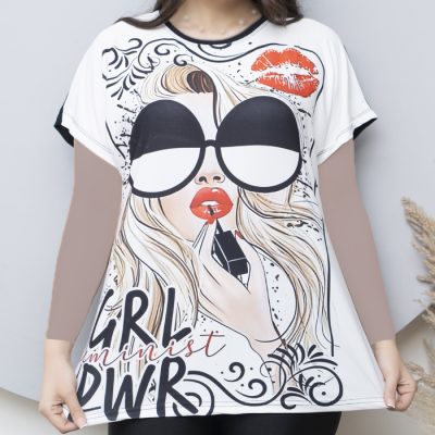 بلوز زنانه طرح عینک