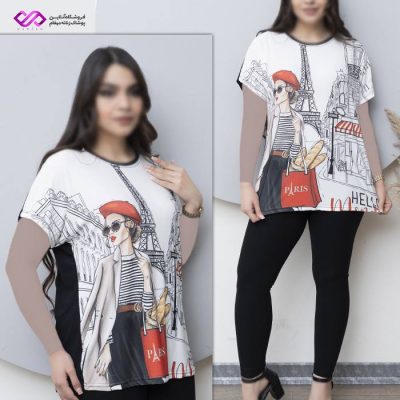 بلوز زنانه طرح پاریس