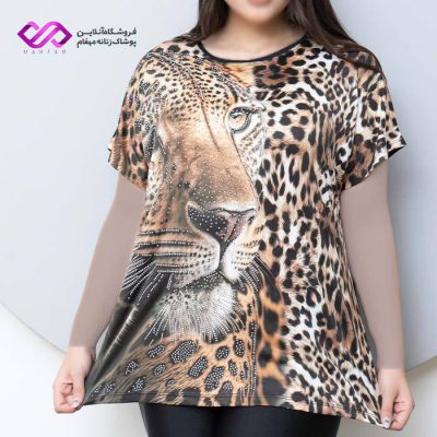 بلوز زنانه طرح پلنگی