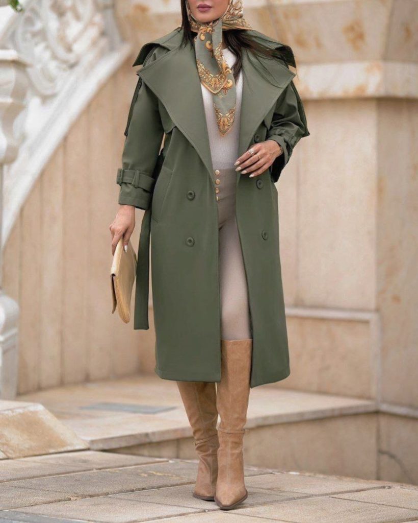 مدل بارانی زنانه بلند