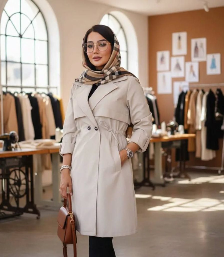 مدل بارانی کوتاه زنانه جدید