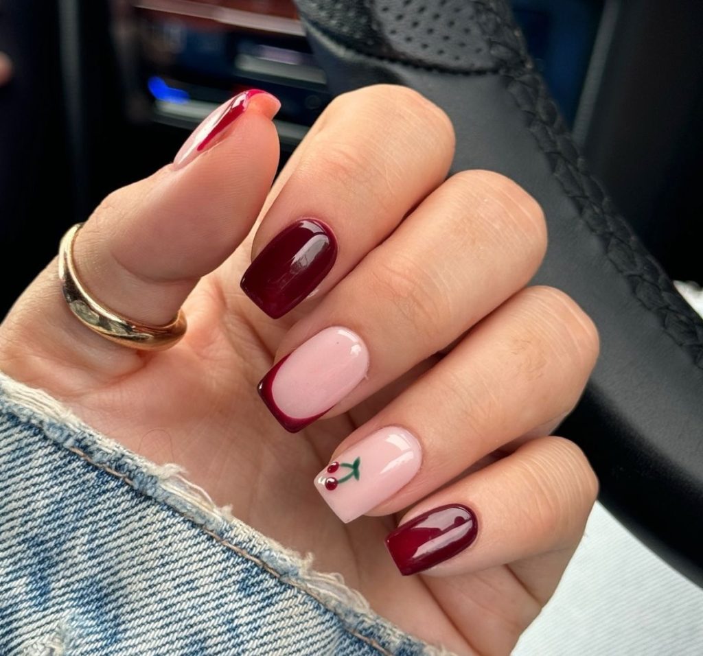 طرح ناخن کوتاه ترند سال