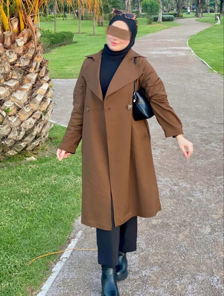 استایل شیک با بارانی زنانه