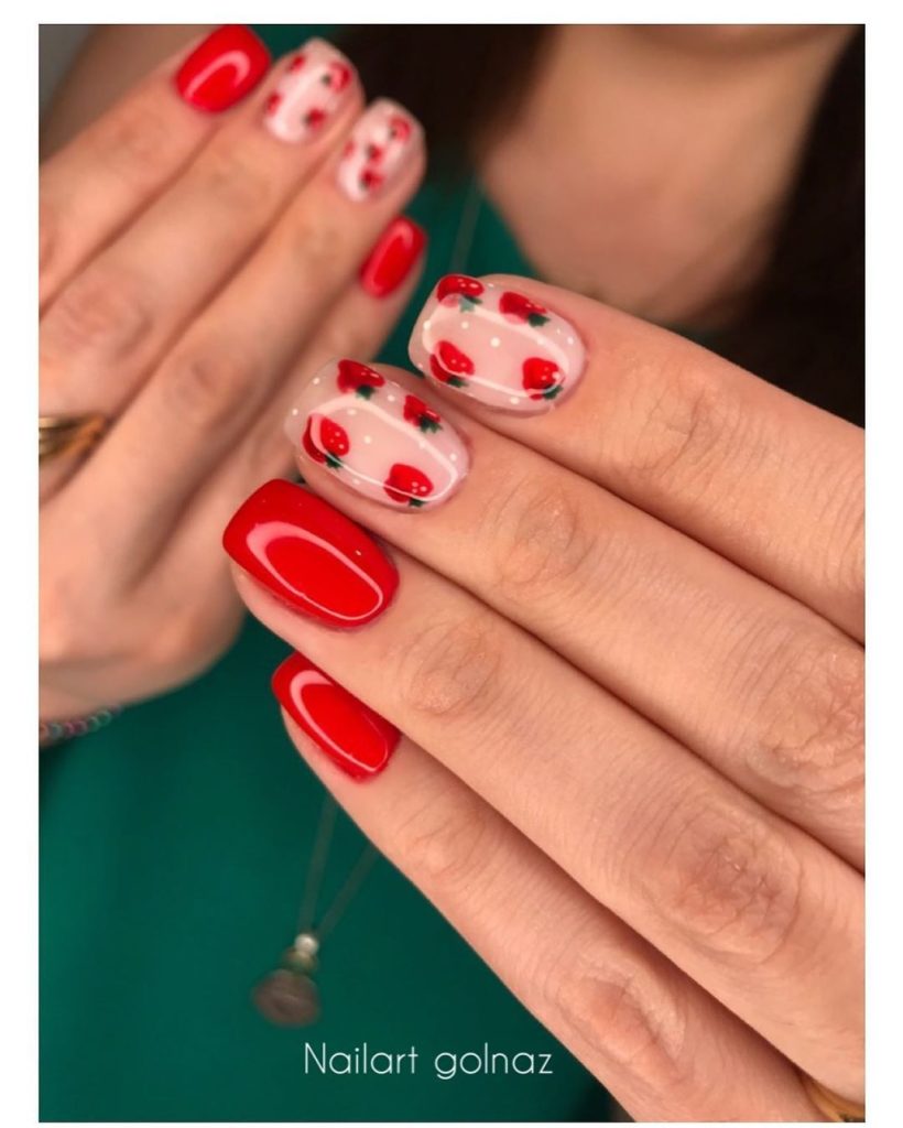 مدل ناخن یلدایی 1404 مینیمال