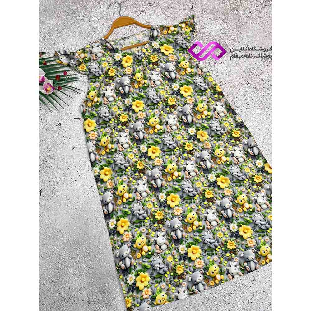 پیراهن آستین فرشته سه بعدی