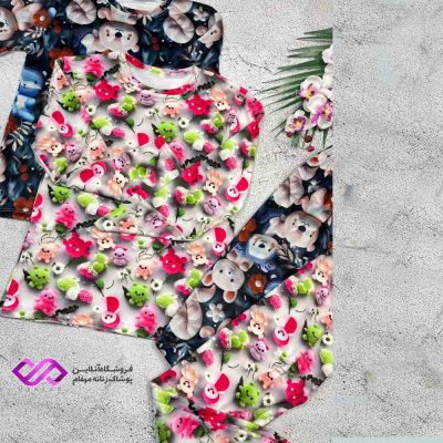 ست مخمل بلوز و شلوار سه‌بعدی