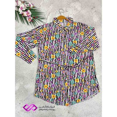 تونیک دکمه دار نخی