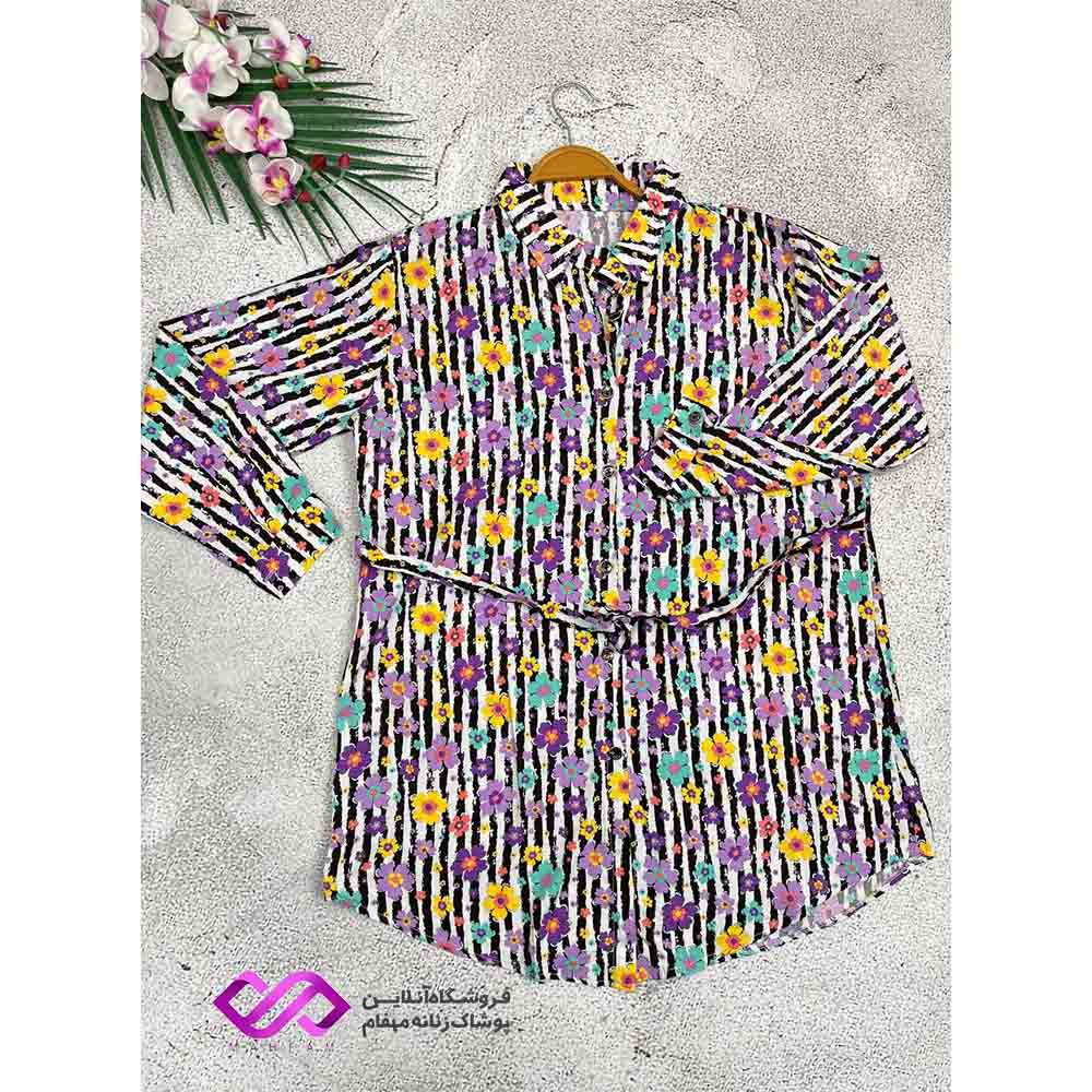 تونیک دکمه دار نخی