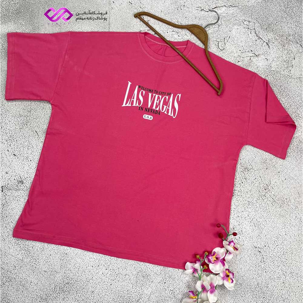 تیشرت لانگ قواره بزرگ طرح lasvegas