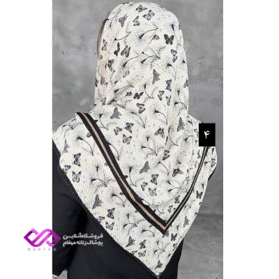 روسری زنانه طرح پروانه