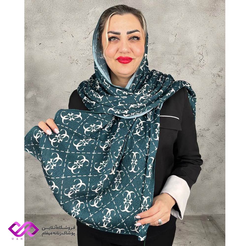 خرید شال نخی لمه دار طرح G