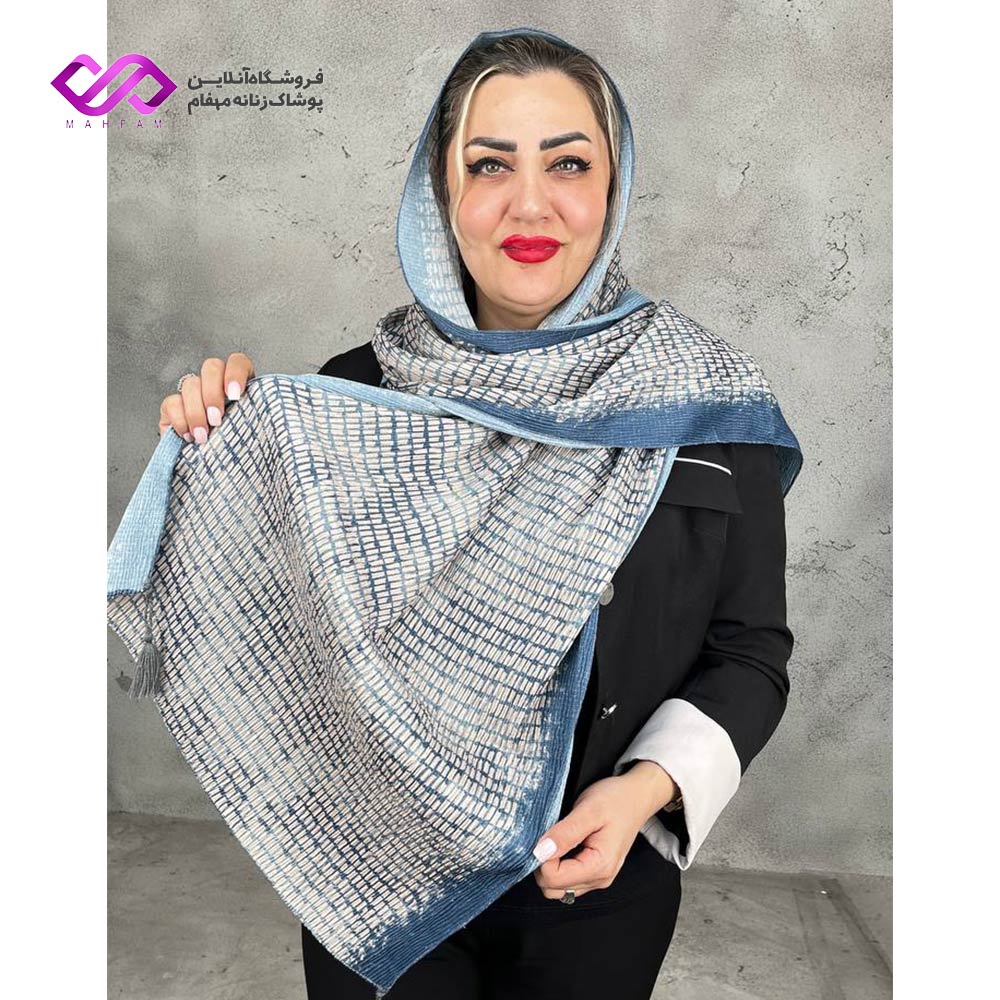 شال زنانه طرح چهارخونه ریز