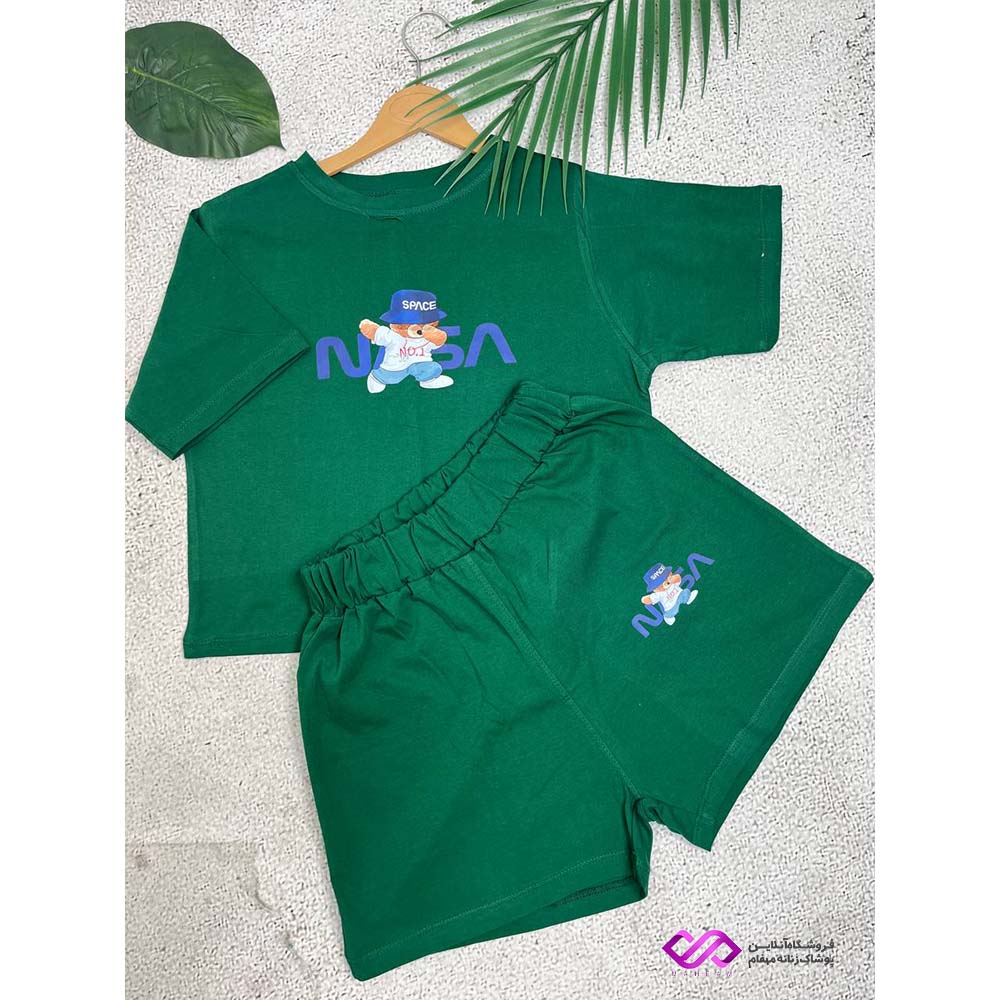 ست کراپ و شورتک طرح تدی ناسا