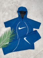 ست تیشرت و شلوارک ورزشی کلاه دار نایک