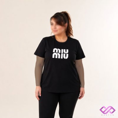 تیشرت تک زنانه طرح miumiu