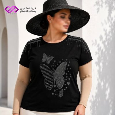 تیشرت زنانه مشکی