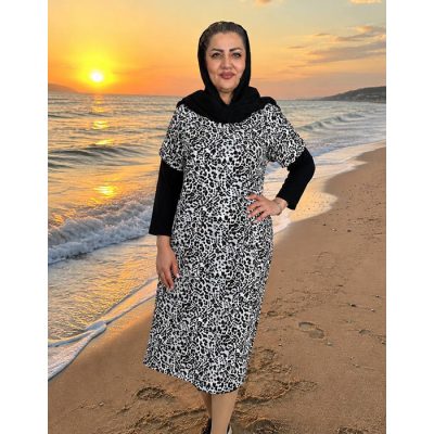 پیراهن ساحلی نخی