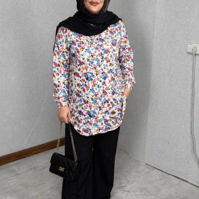 شومیز مانتویی زنانه نخی 