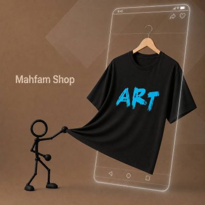 تیشرت دخترانه طرح ART