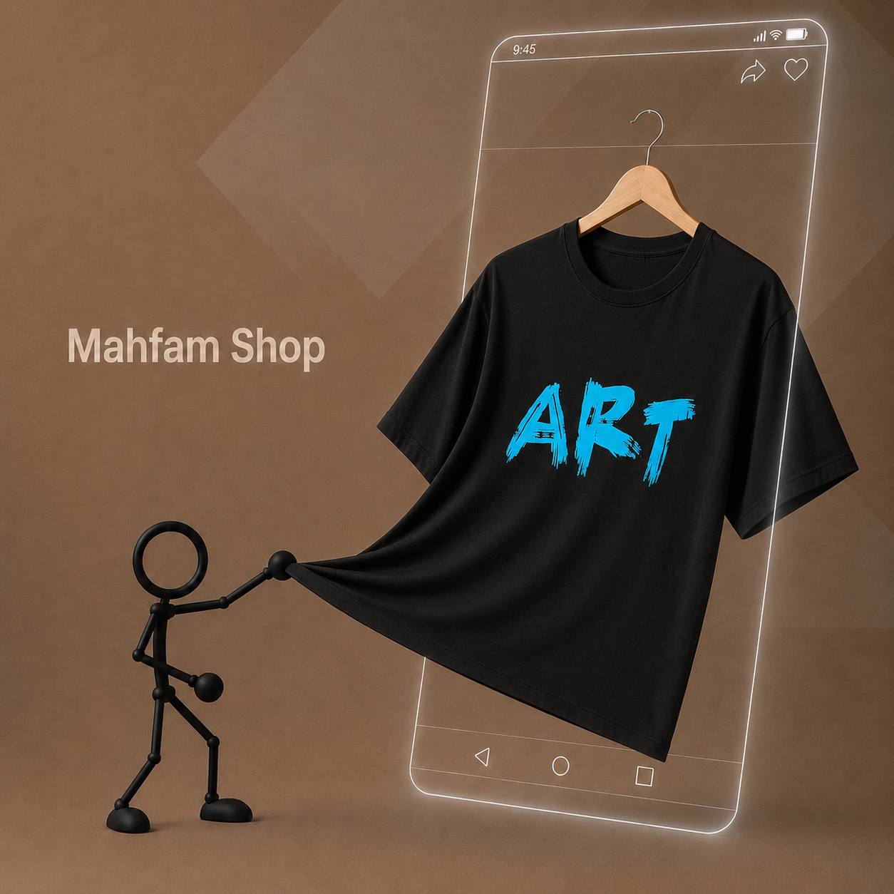 تیشرت دخترانه طرح ART