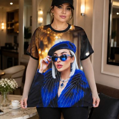 تیشرت طرحدار زنانه