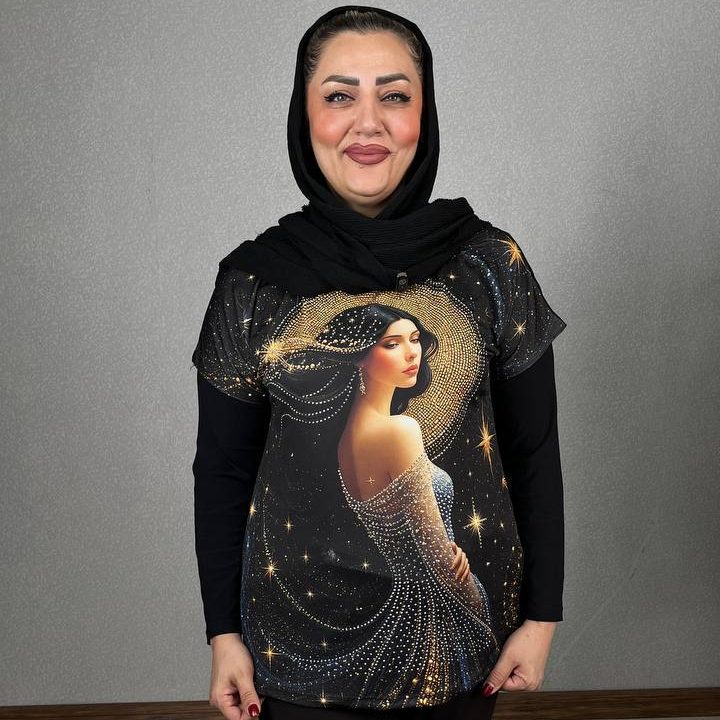 تیشرت طرحدار زنانه