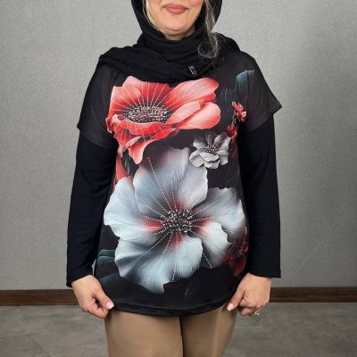 تیشرت زنانه طرحدار