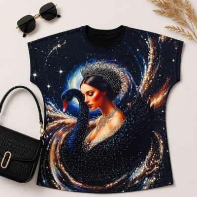 تیشرت زنانه طرحدار