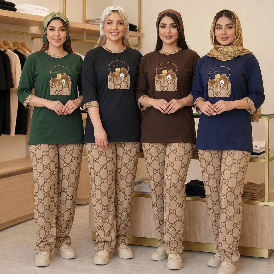 ست تیشرت و شلوار خرس گوچی