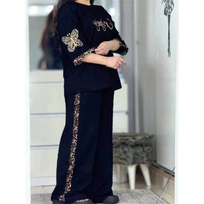 ست بلوز شلوار طرح پروانه