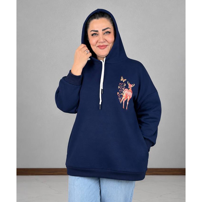 هودی دخترانه طرح آهو