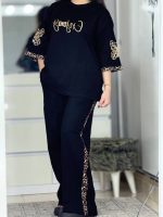 ست بلوز شلوار طرح پروانه