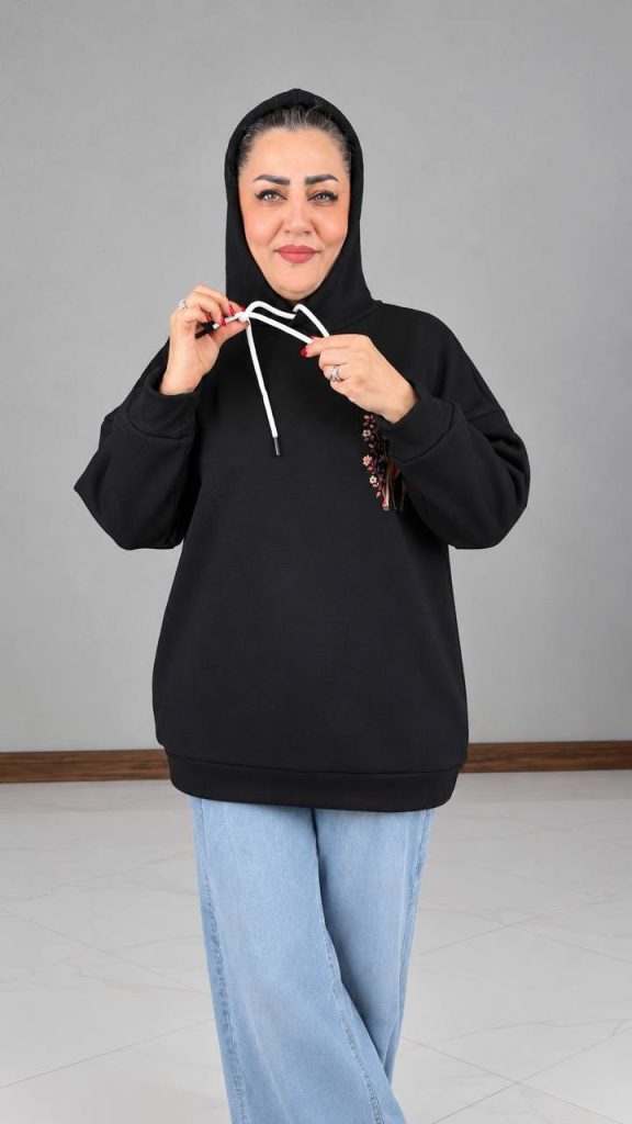 هودی دخترانه طرح آهو